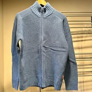 Hugo Boss Blue Zip Up Cardigan